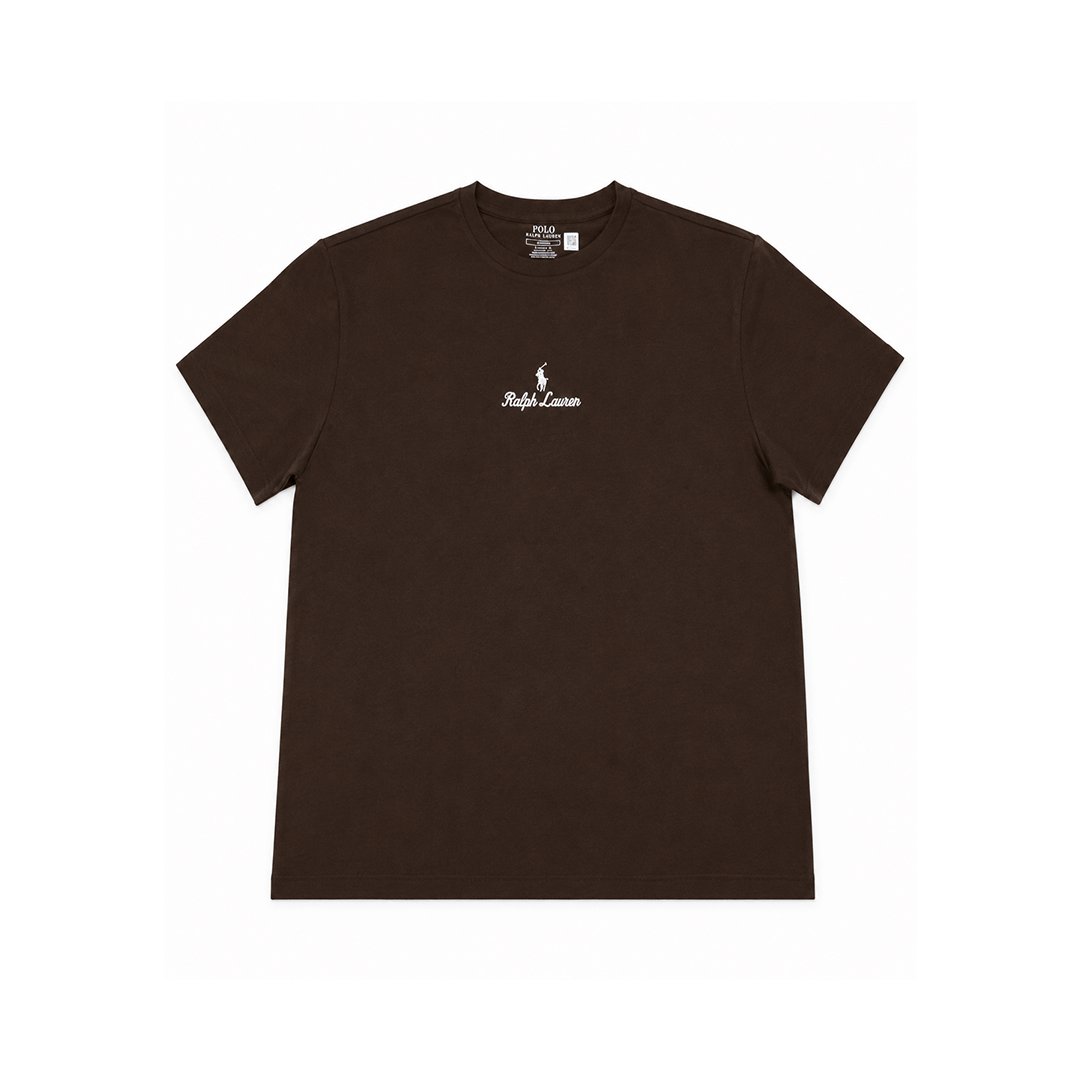 Polo Ralph Lauren CLASSIC FIT LOGO JERSEY T-SHIRT NUTMEG BROWN