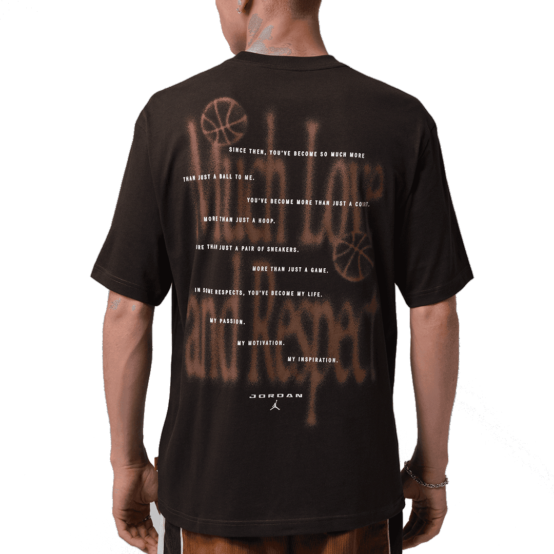Nike DEAR BASKETBALL JORDAN T-SHIRT SHADOW BROWN