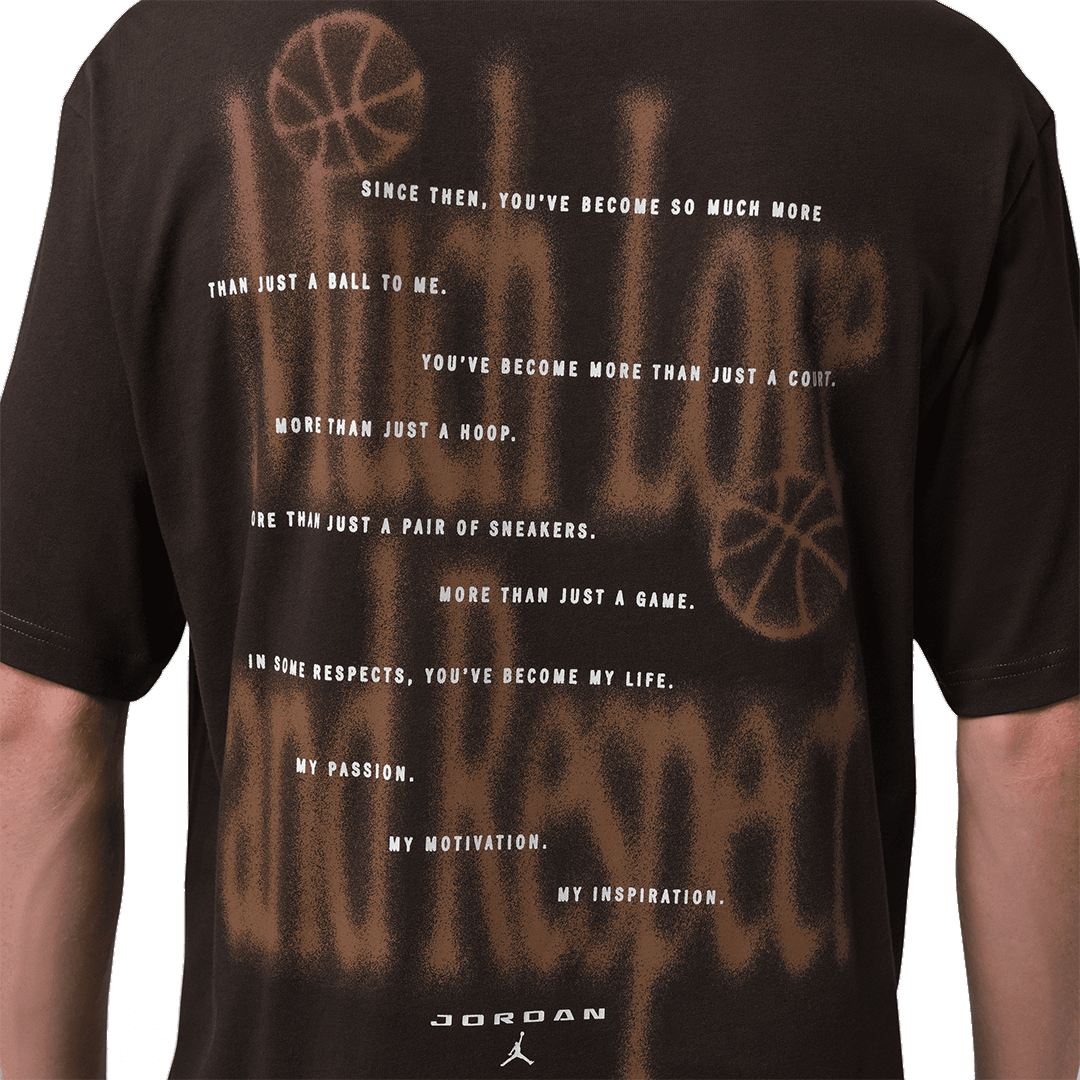 Nike DEAR BASKETBALL JORDAN T-SHIRT SHADOW BROWN