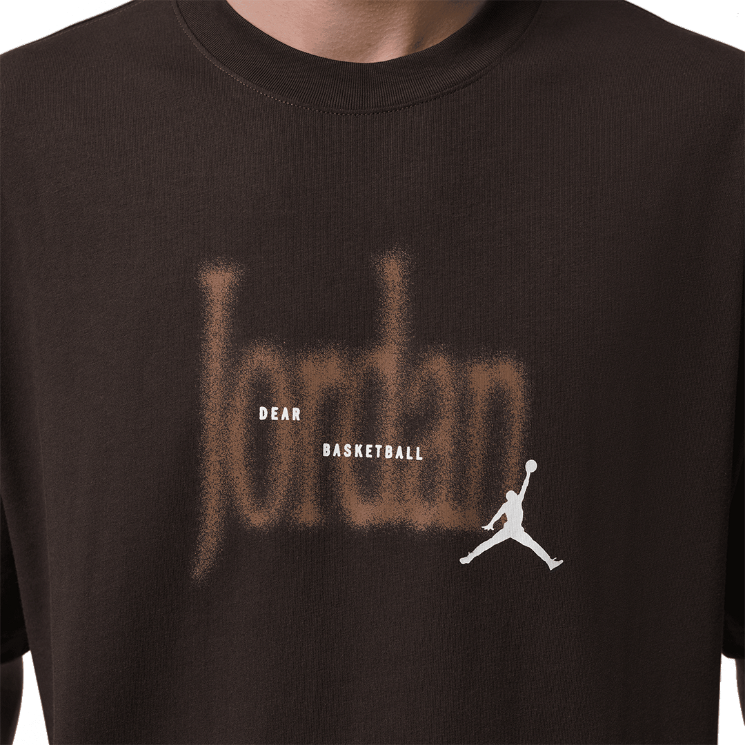 Nike DEAR BASKETBALL JORDAN T-SHIRT SHADOW BROWN