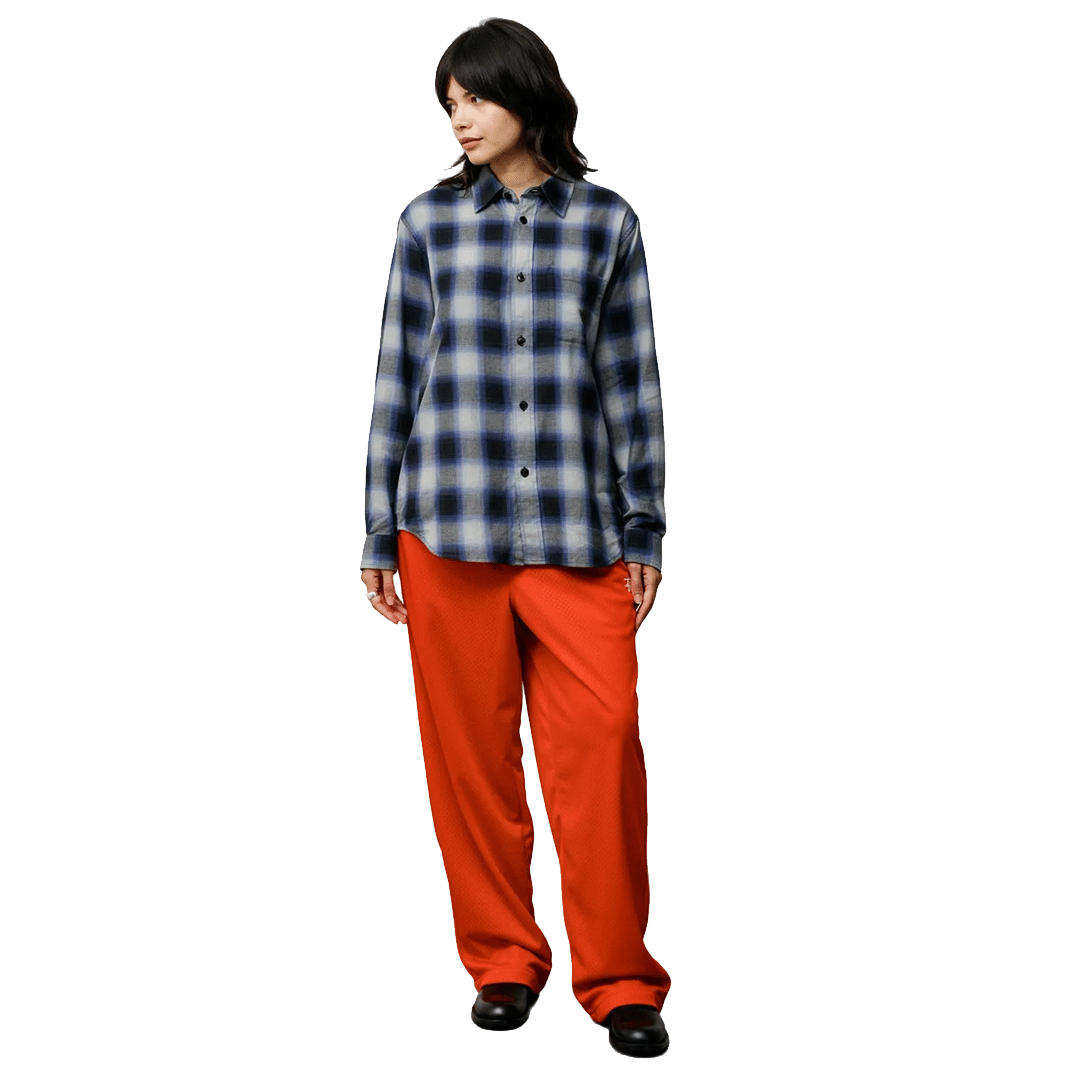 Stussy BEACH OMBRE PLAID SHIRT BLACK