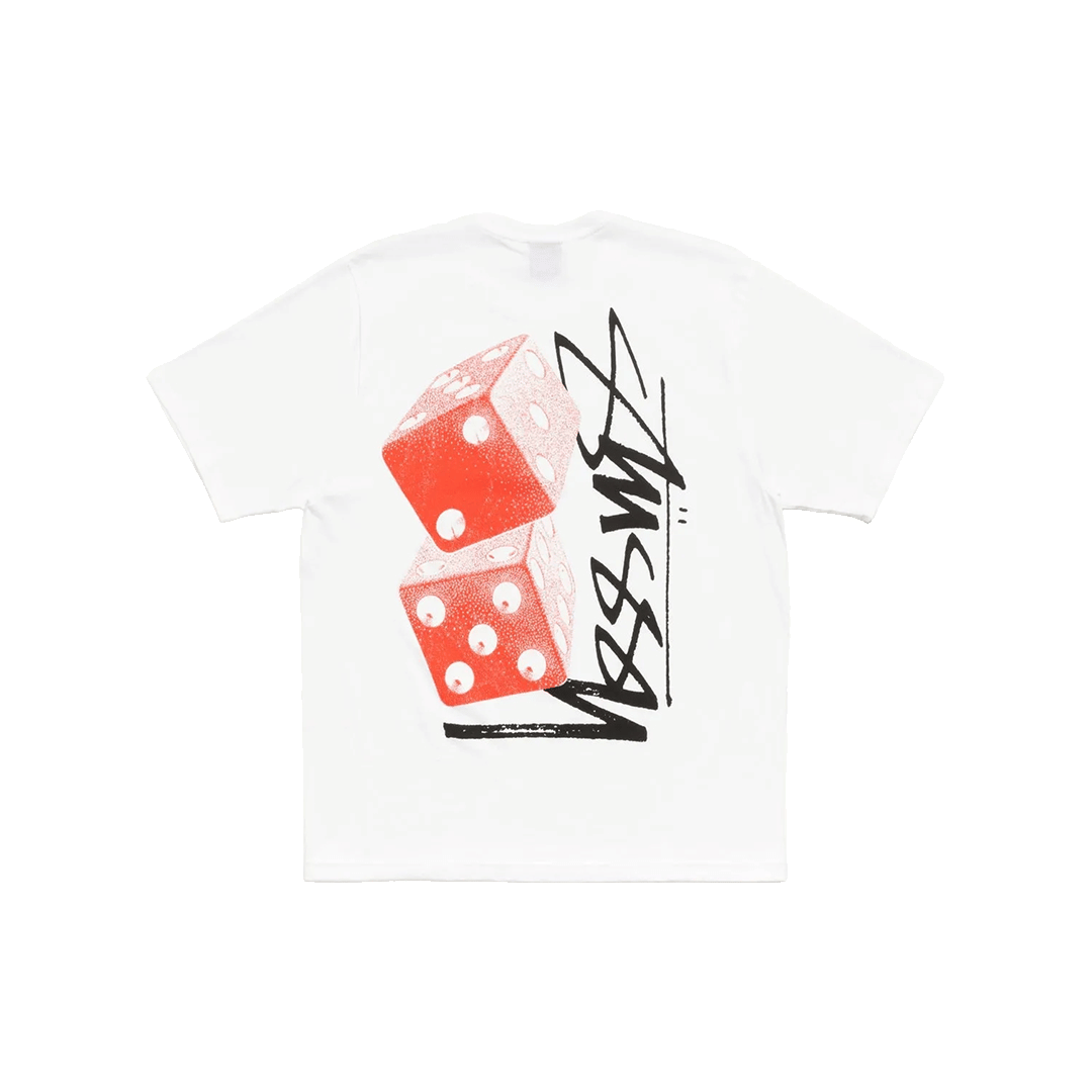 Stussy TALL DICE TEE WHITE