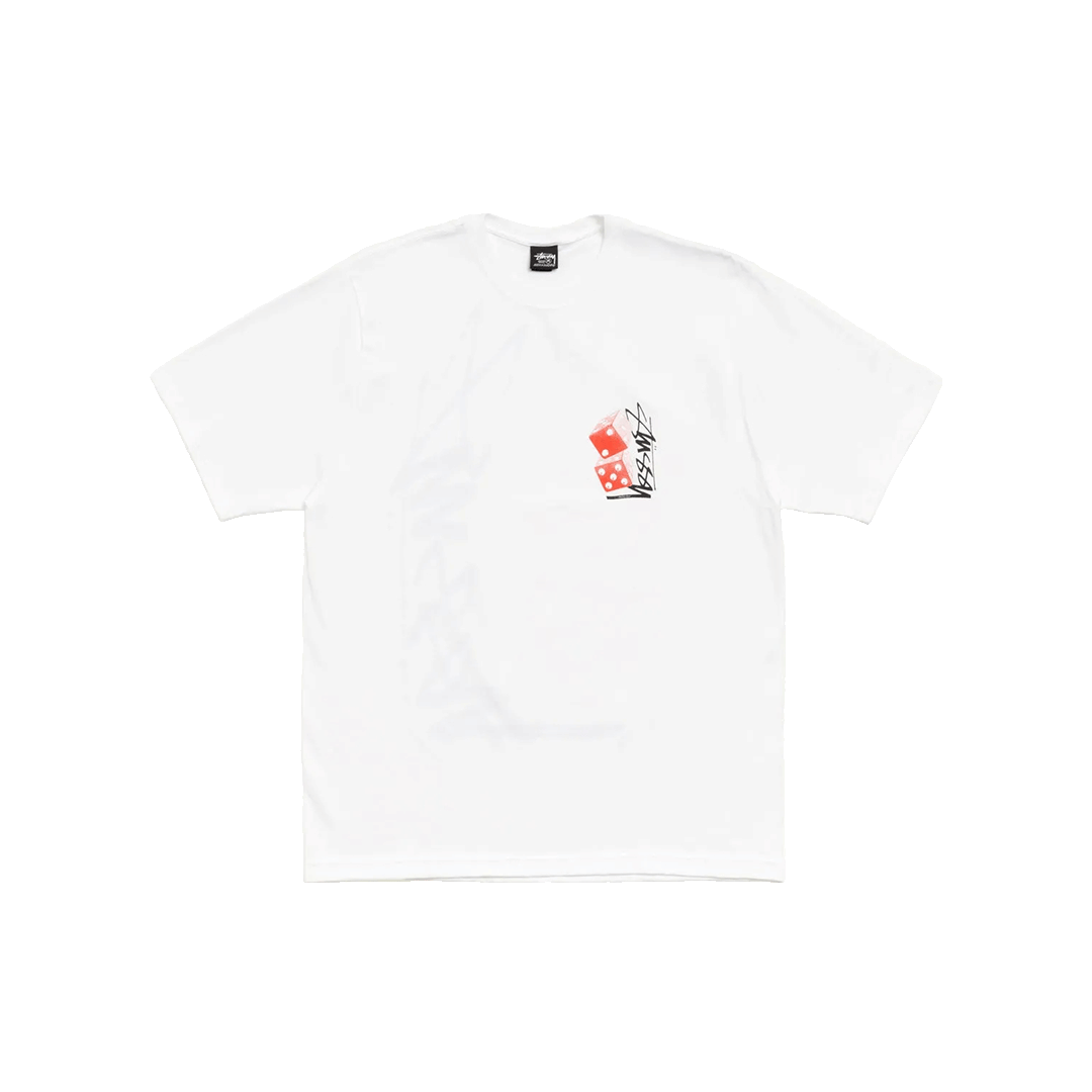 Stussy TALL DICE TEE WHITE