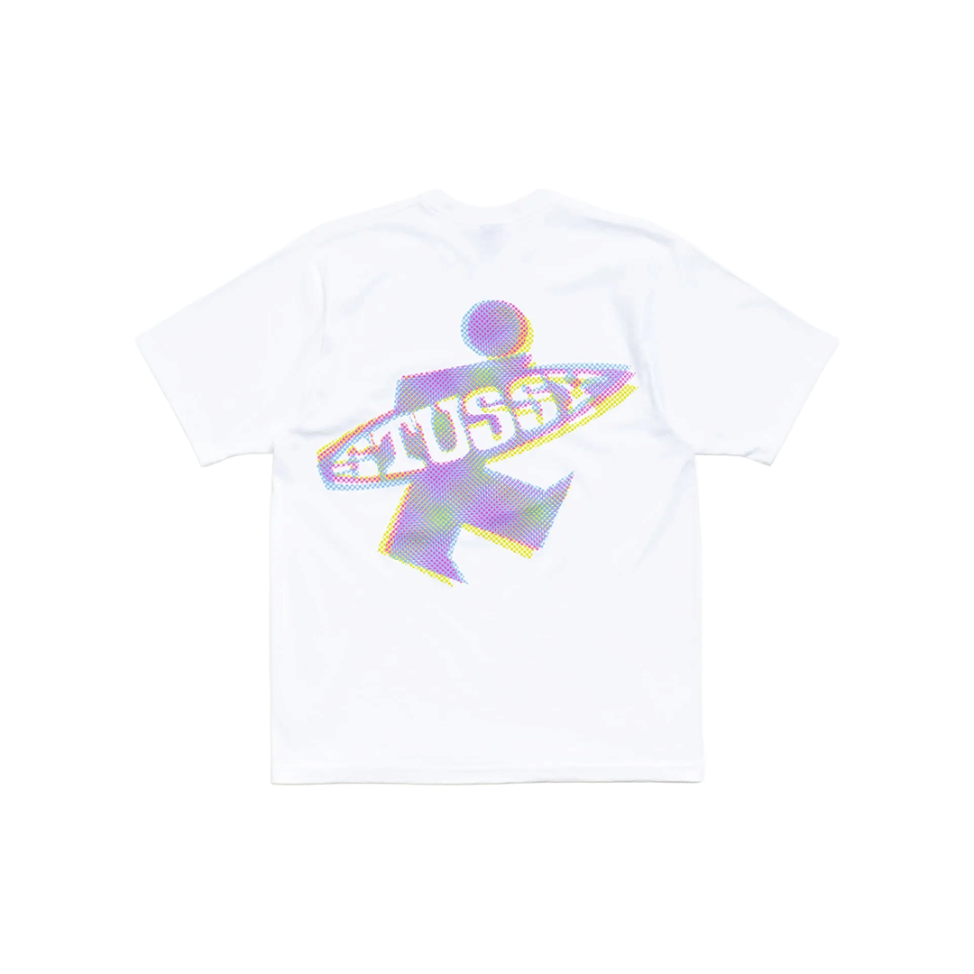 Stussy DOT SURF PUFF PRINT TEE WHITE