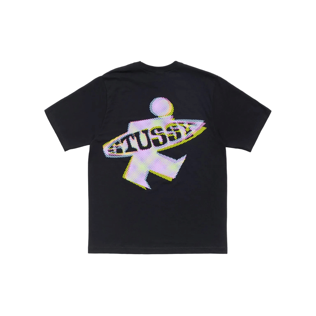 Stussy DOT SURF PUFF PRINT TEE BLACK