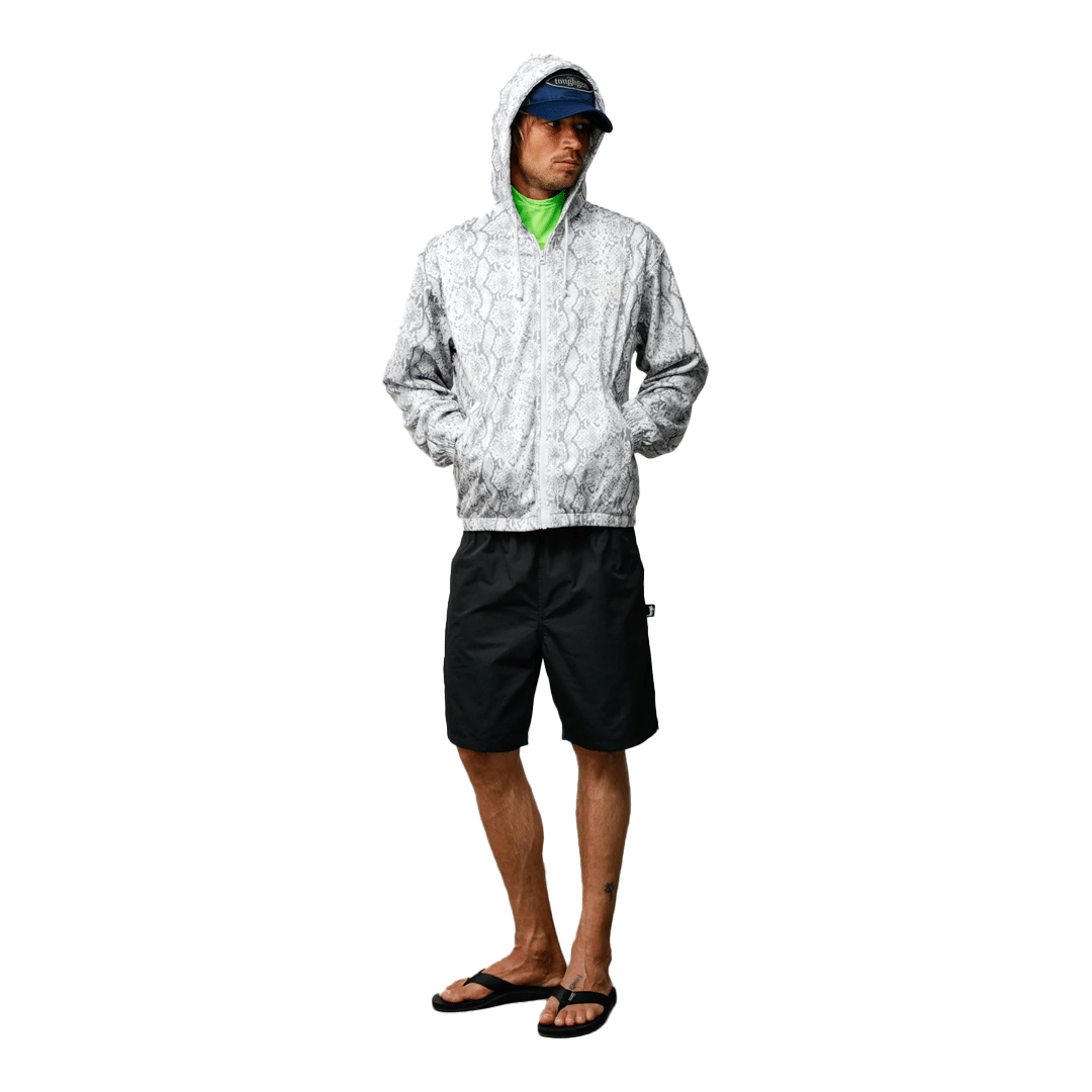 Stussy ATHLETIC MESH ZIP HOODIE SNAKE