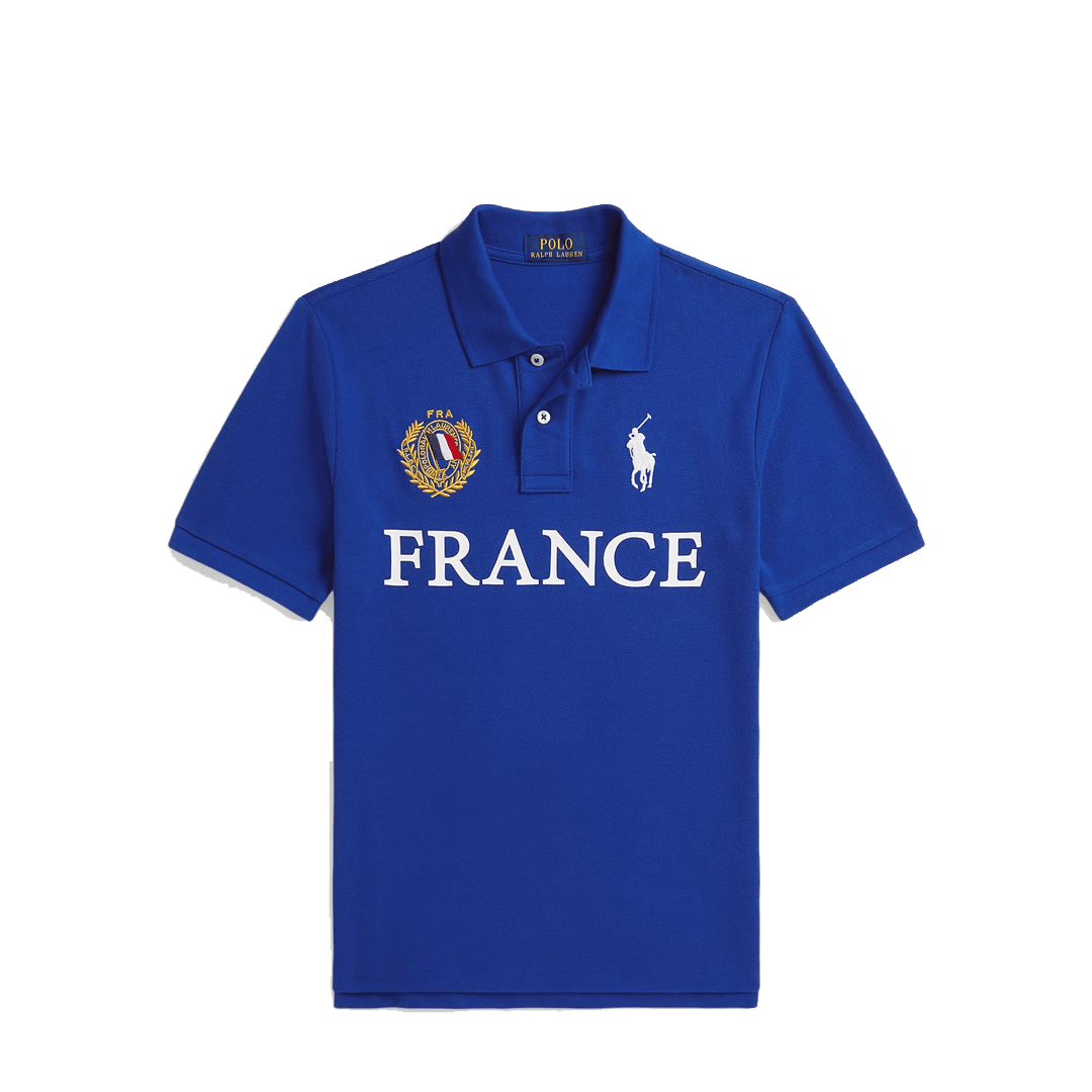 Polo Ralph Lauren FRANCE COTTON MESH POLO SHIRT CRUISE ROYAL