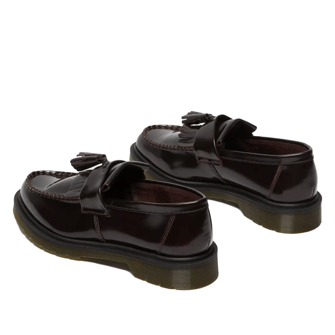 Dr. Martens ADRIAN ARCADIA LEATHER TASSLE LOAFERS CHERRY RED-ARCADIA