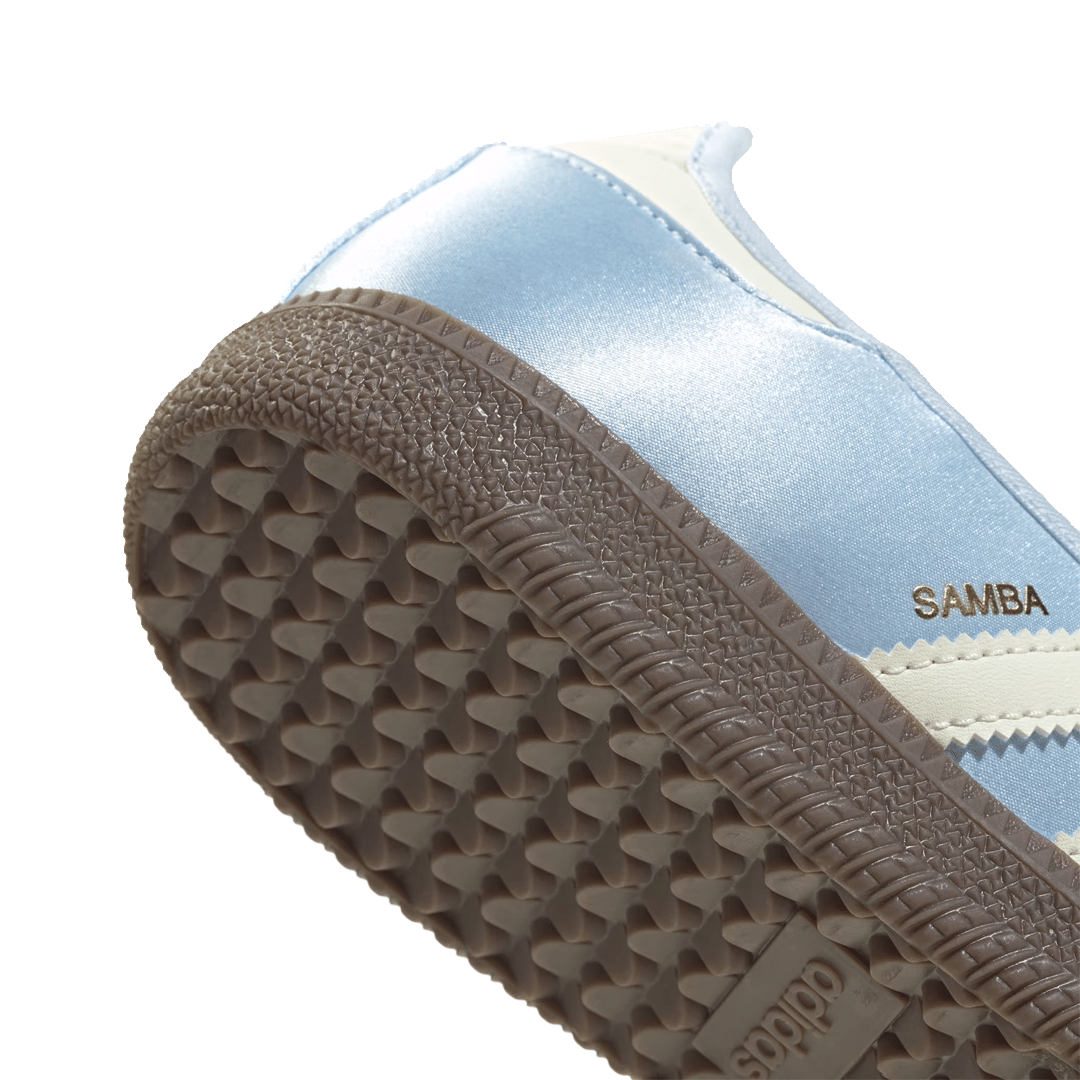 adidas WOMEN'S SAMBA JANE SHOES CRYSTAL SKY / CREAM WHITE