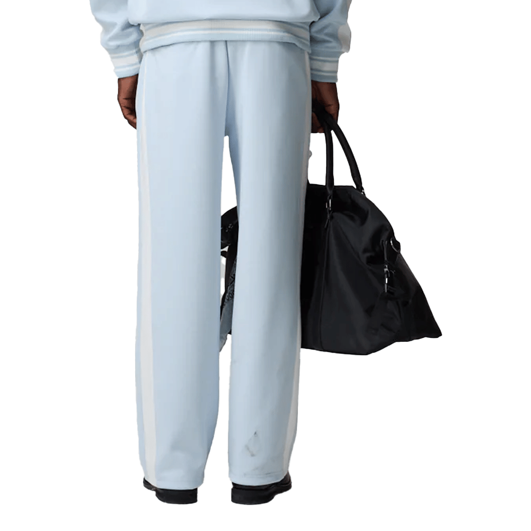 CRIMINAL DAMAGE PIN TUCK TRACK PANT BLUE/OFF WHITE
