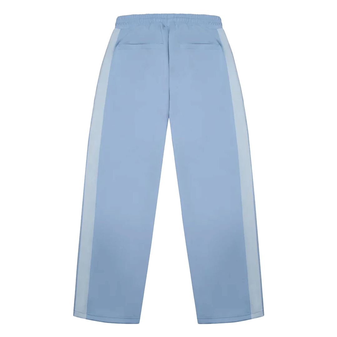 CRIMINAL DAMAGE PIN TUCK TRACK PANT BLUE/OFF WHITE