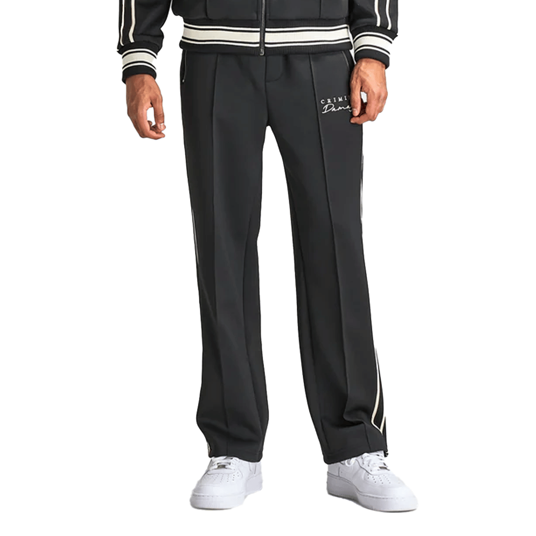 CRIMINAL DAMAGE DRAGON EMBROIDERED PANTS BLACK