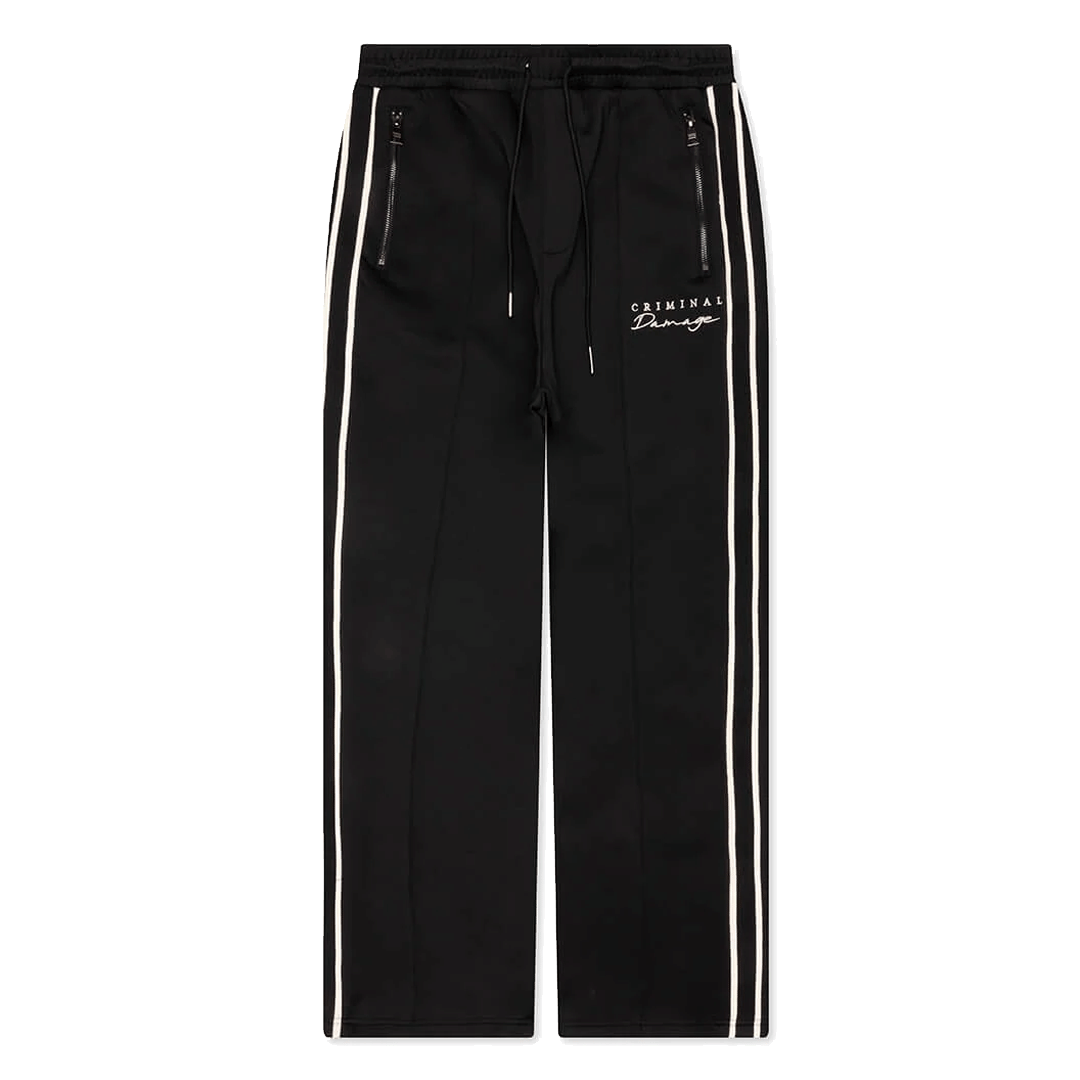 CRIMINAL DAMAGE DRAGON EMBROIDERED PANTS BLACK