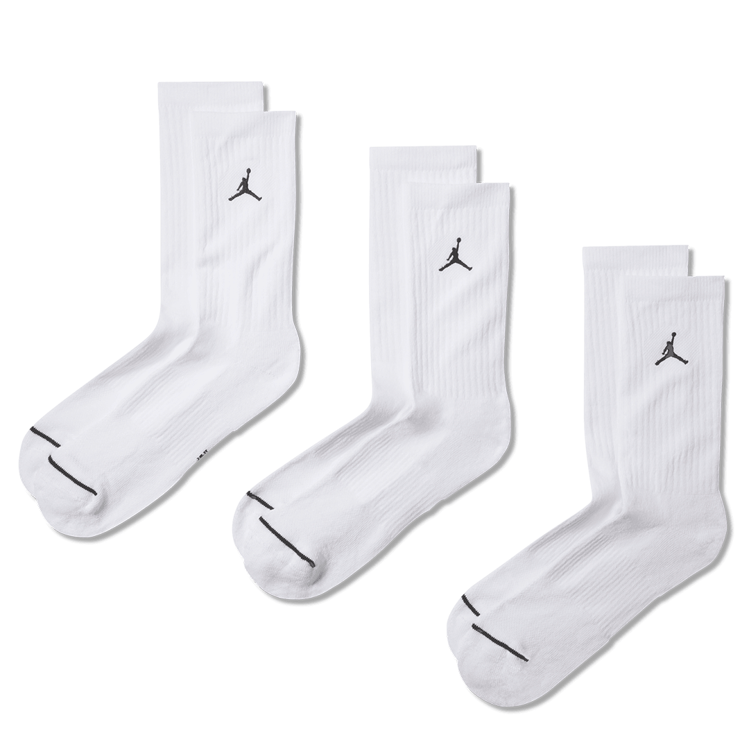 Air Jordan JORDAN EVERYDAY CREW SOCK (3 PAIRS) WHITE