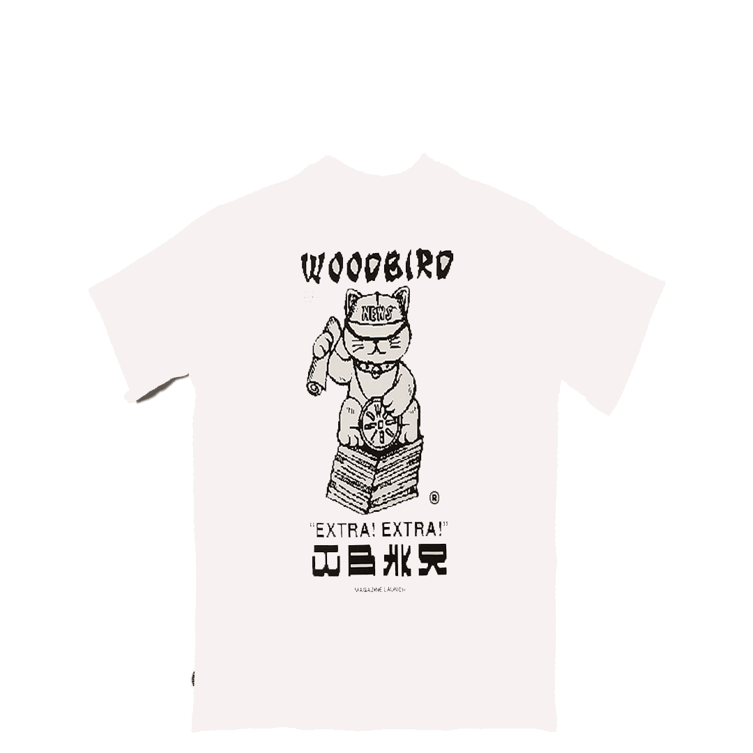 WOODBIRD X THINK EMPIRE MAGAZINE TEE WHITE
