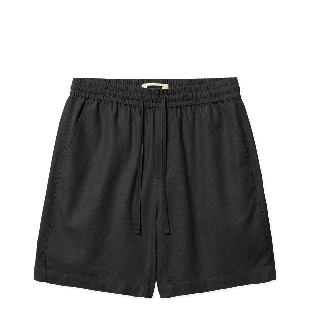 WOODBIRD WBBOMMY LINEN SHORTS BLACK