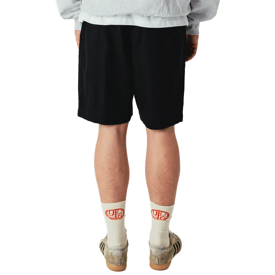 WOODBIRD WBBOMMY LINEN SHORTS BLACK