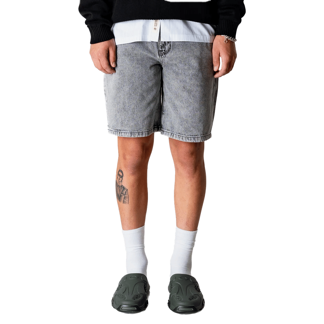 WOODBIRD WBLEROY ASH GREY SHORTS