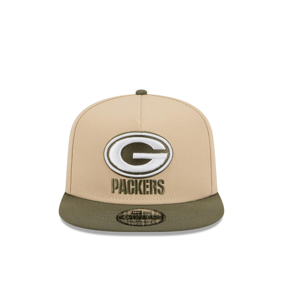 New Era GREEN BAY PACKERS 9FIFTY SNAPBACK 2TONE BEIGE & GREEN