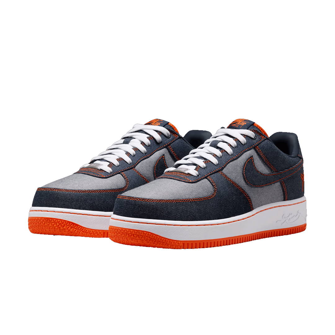 Nike AIR FORCE 1 LOW PROTRO OBSIDIAN/SAFETY ORANGE "DENIM"