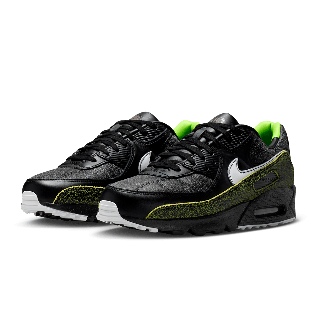 Nike AIR MAX 90 BLACK-VOLTAGE GREEN "TIEMPO"