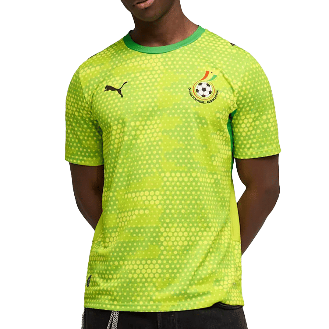 PUMA X GHANA X SALEHE BEMBURY REPLICA MATCH JERSEY LIME GREEN