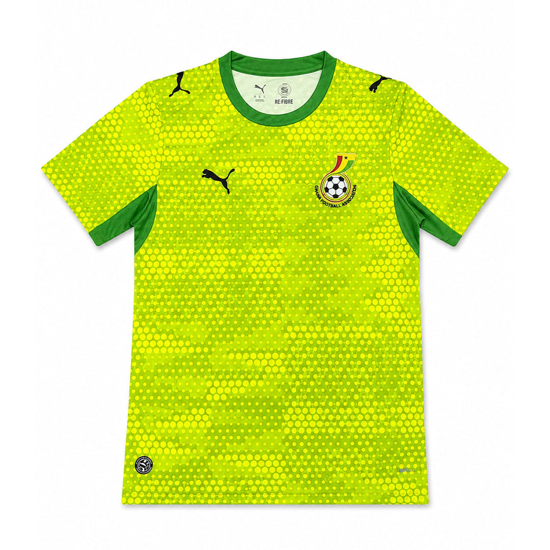 PUMA X GHANA X SALEHE BEMBURY REPLICA MATCH JERSEY LIME GREEN