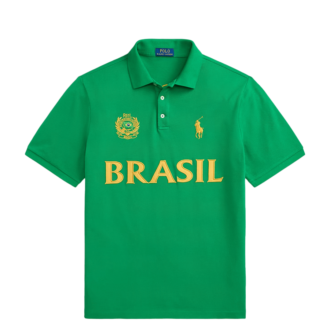 Polo Ralph Lauren CLASSIC FIT BRASIL POLO SHIRT GREEN