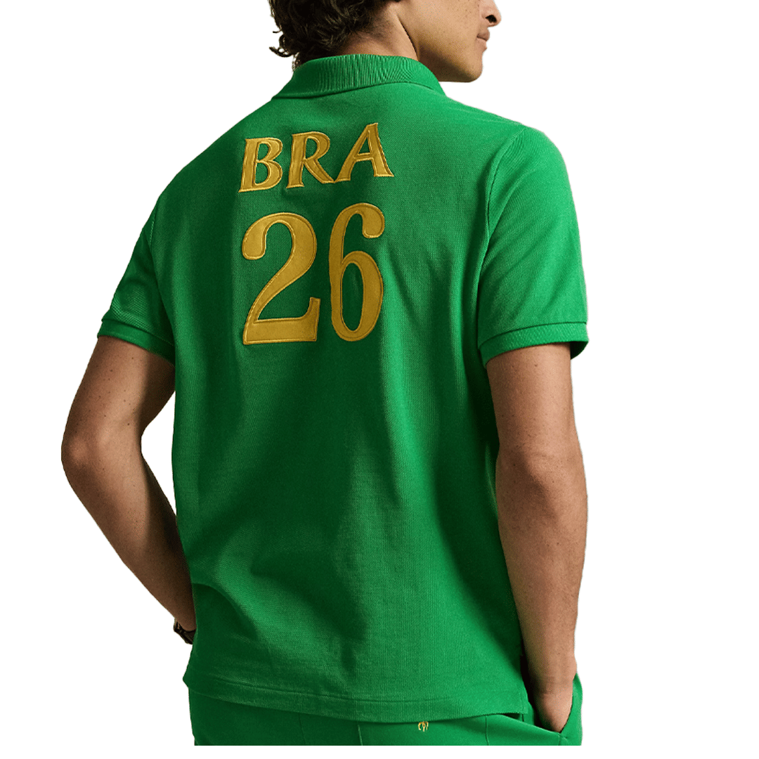 Polo Ralph Lauren CLASSIC FIT BRASIL POLO SHIRT GREEN