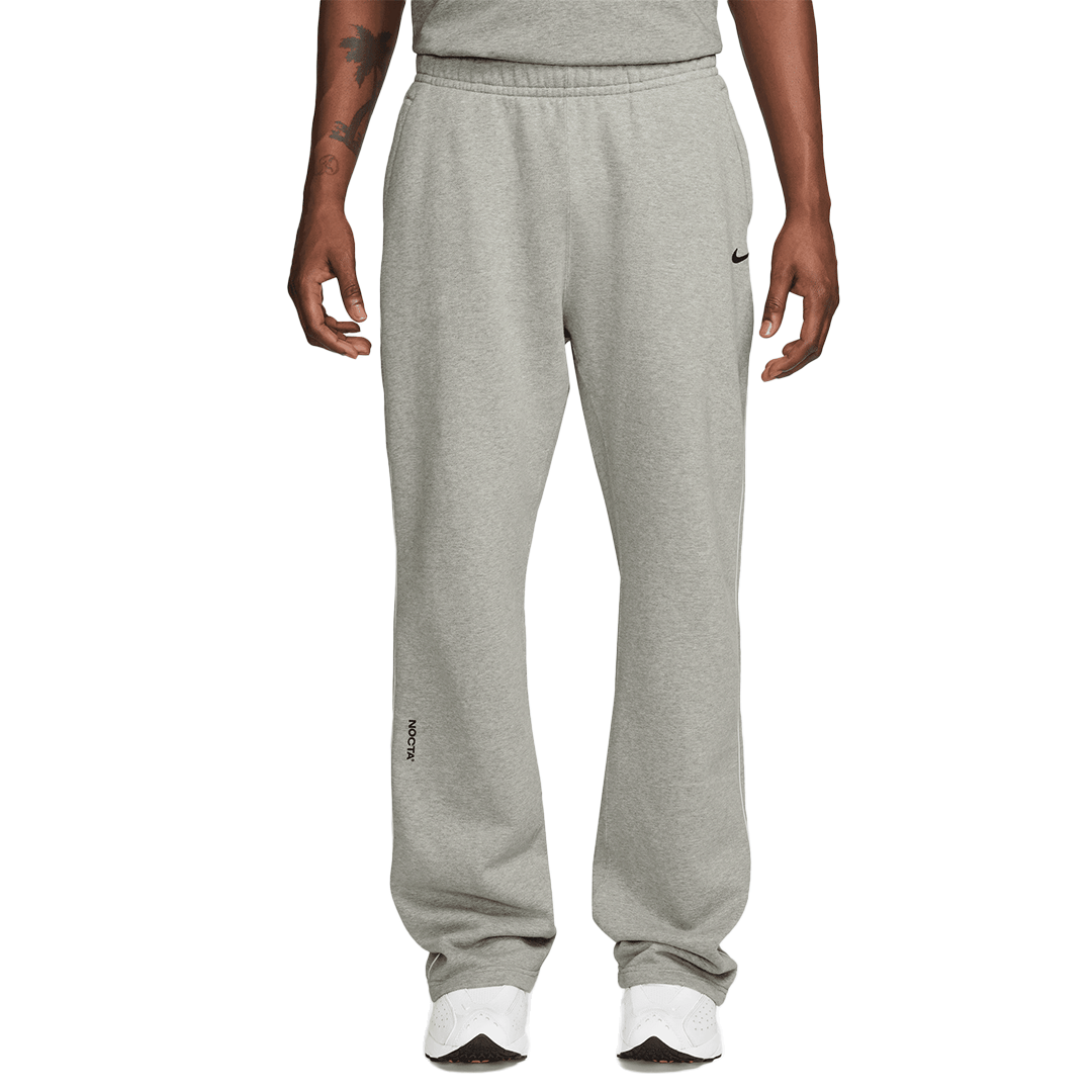 Nike NOCTA OPEN HEM FLEECE PANTS HEATHER GREY