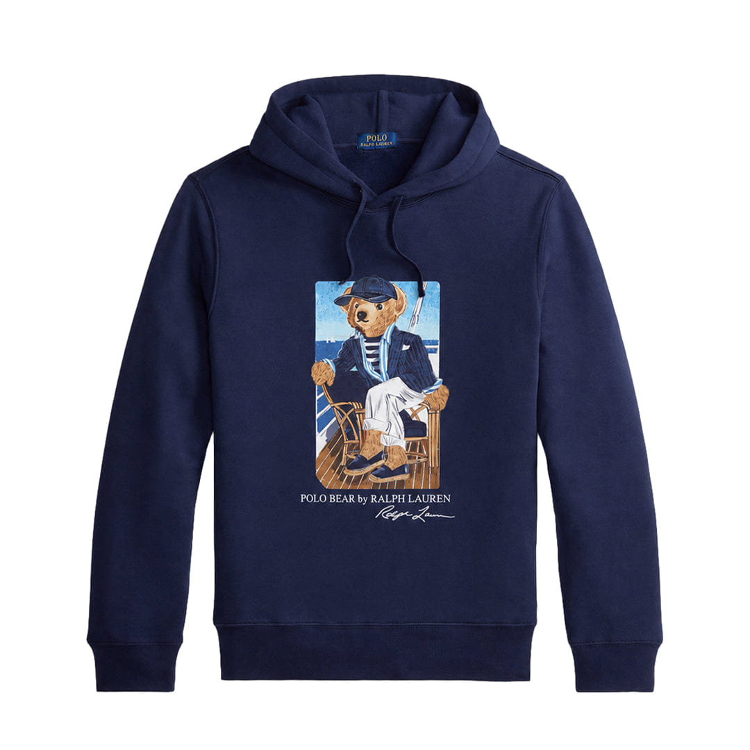 Polo Ralph Lauren SEASONAL FLEECE KNIT BEAR SWEATSHIRT NAVY