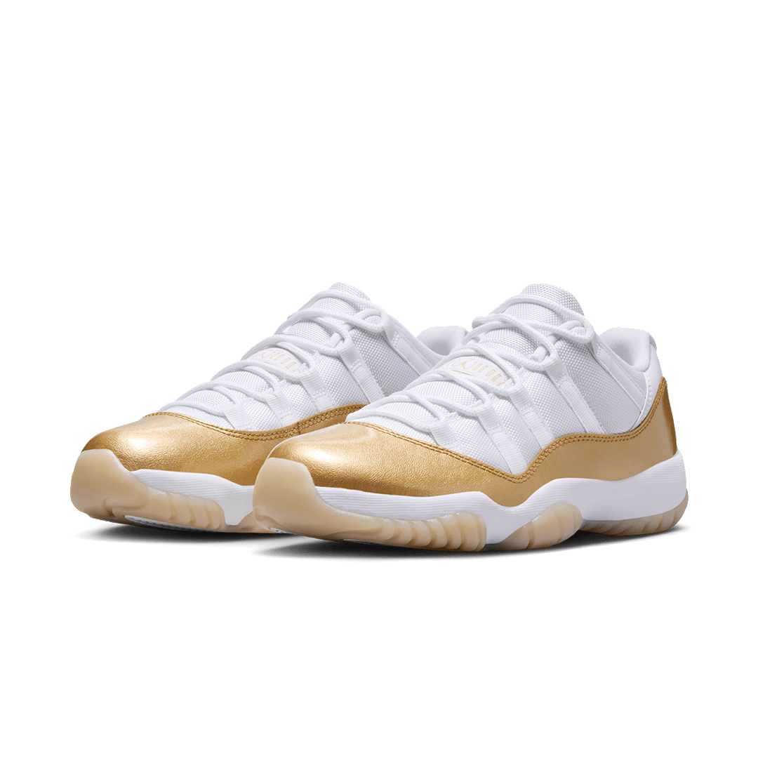 Air Jordan WOMEN'S AIR JORDAN 11 RETRO LOW WHITE / METALLIC GOLD "MOTHER'S DAY"