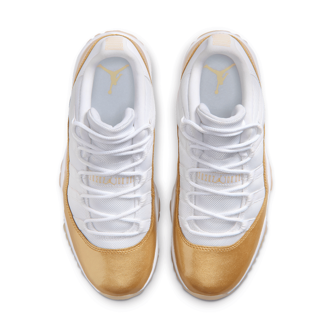 Air Jordan WOMEN'S AIR JORDAN 11 RETRO LOW WHITE / METALLIC GOLD "MOTHER'S DAY"
