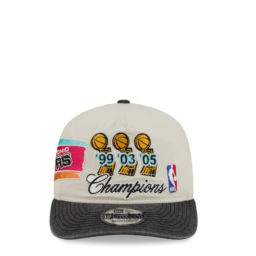 New Era SAN ANTONIO SPURS CHAMPIONS 19TWENTY ADJUSTABLE BEIGE HAT