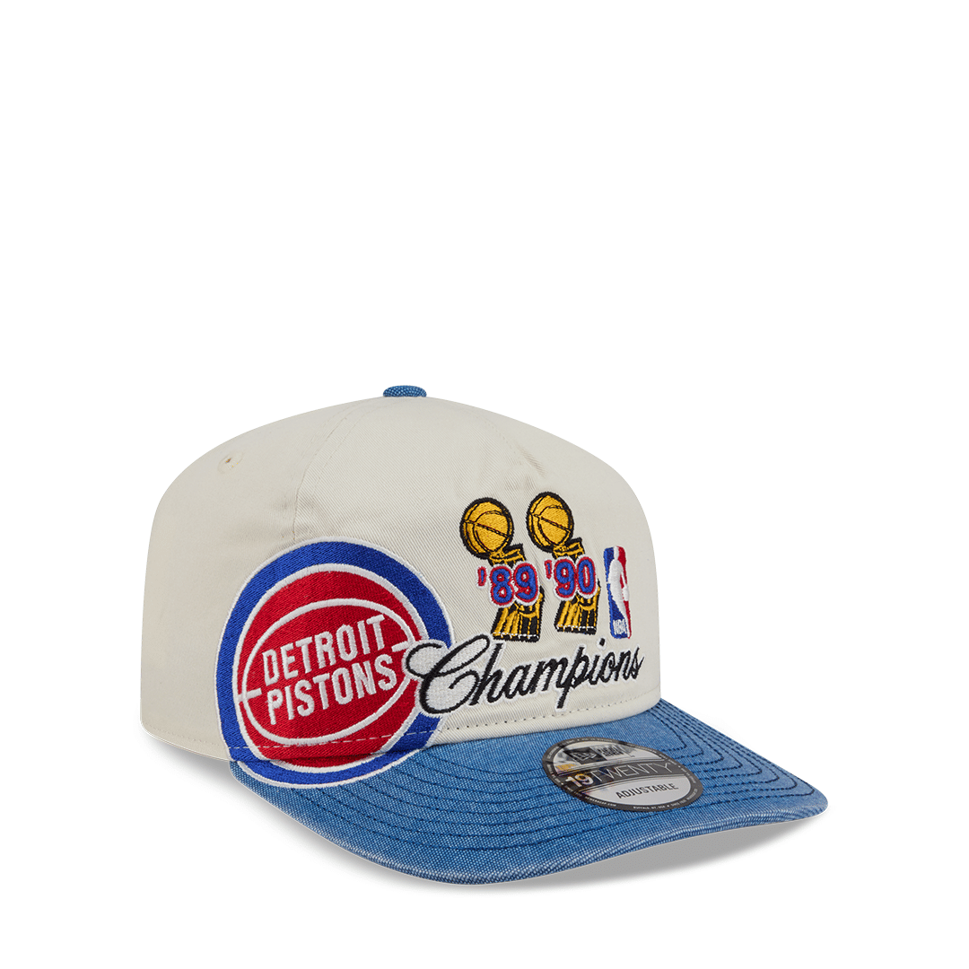 New Era DETROIT PISTONS CHAMPIONS 19TWENTY ADJUSTABLE BEIGE HAT
