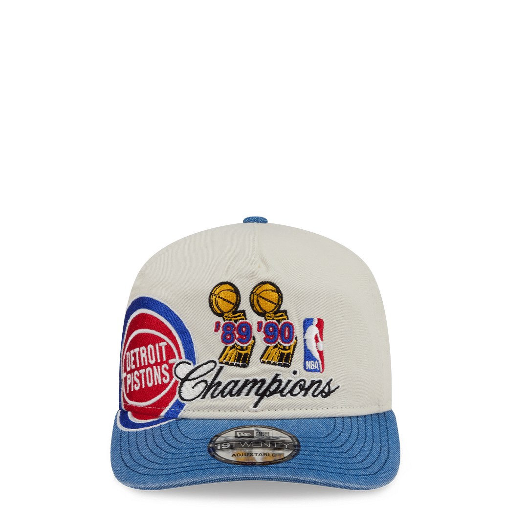 New Era DETROIT PISTONS CHAMPIONS 19TWENTY ADJUSTABLE BEIGE HAT