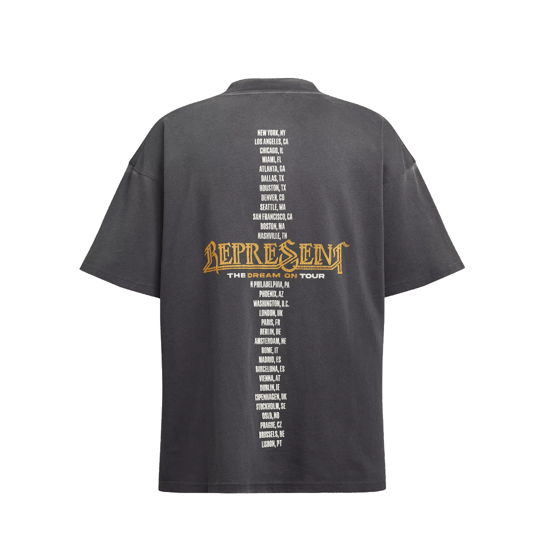 Represent GOLDEN TOUR T-SHIRT SUNFADE GREY