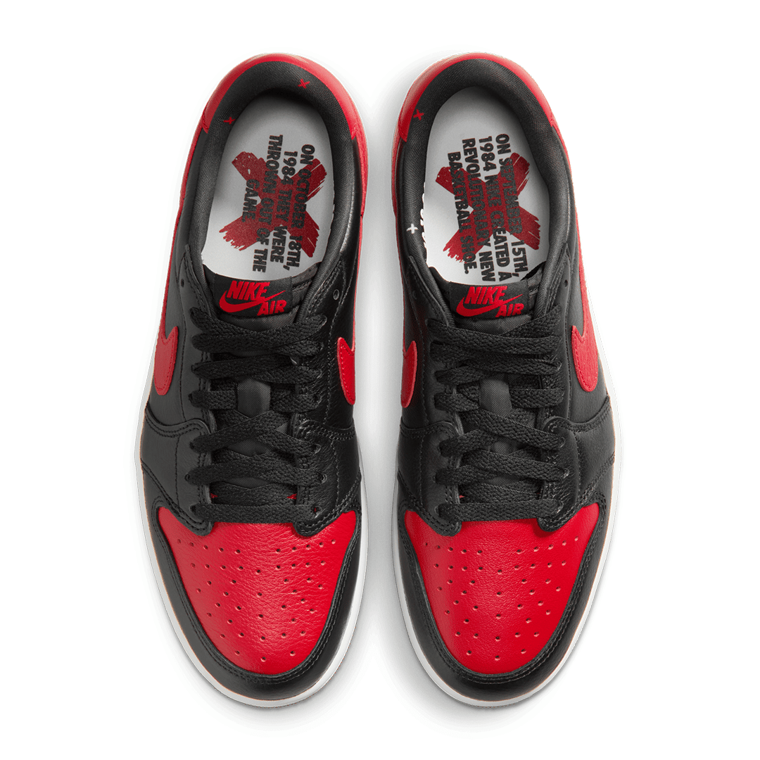 AIR JORDAN 1 RETRO LOW OG VARSITY RED/SUMMIT WHITE "BANNED"