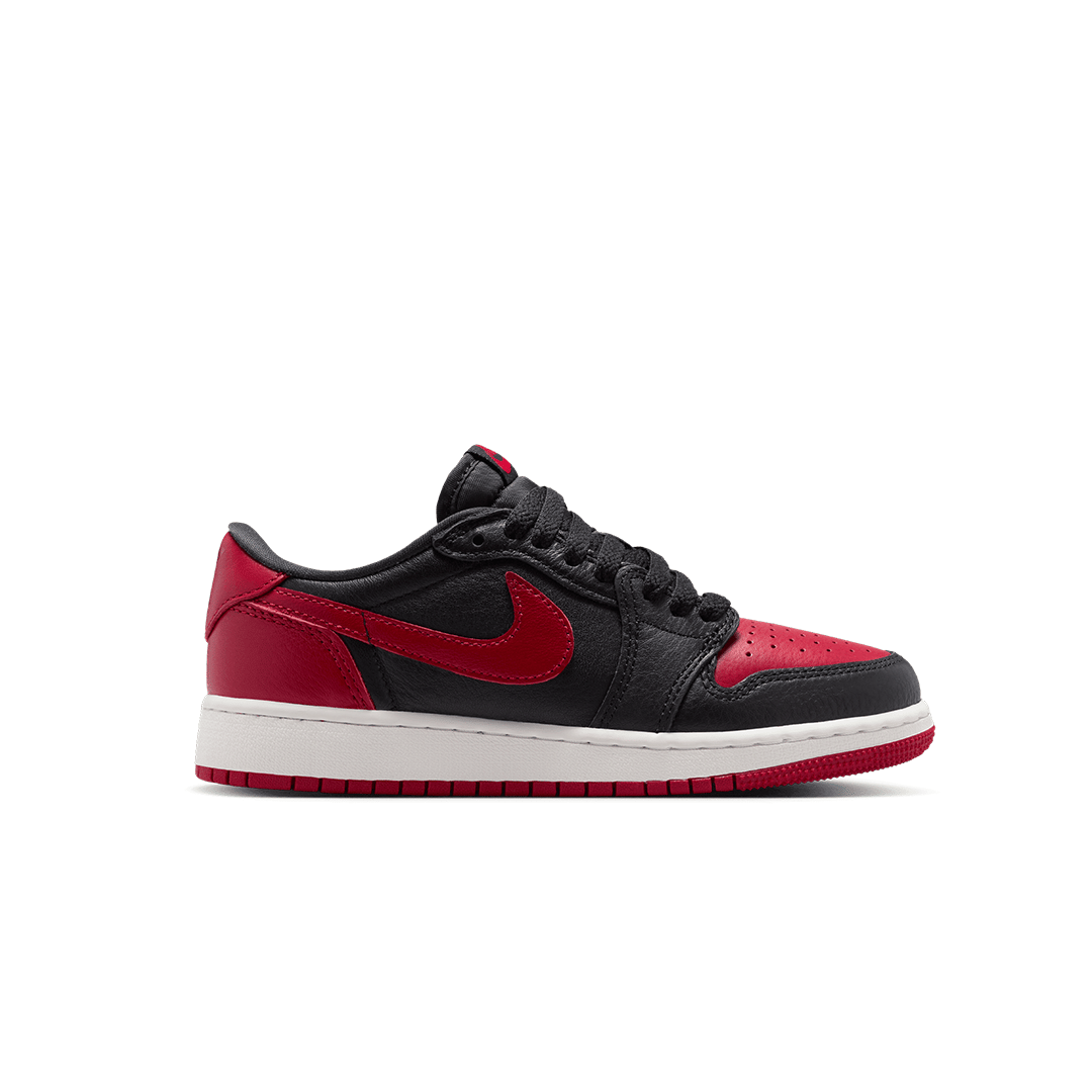 Nike AIR JORDAN 1 RETRO LOW OG (GS) VARSITY RED / SUMMIT WHITE "BANNED"