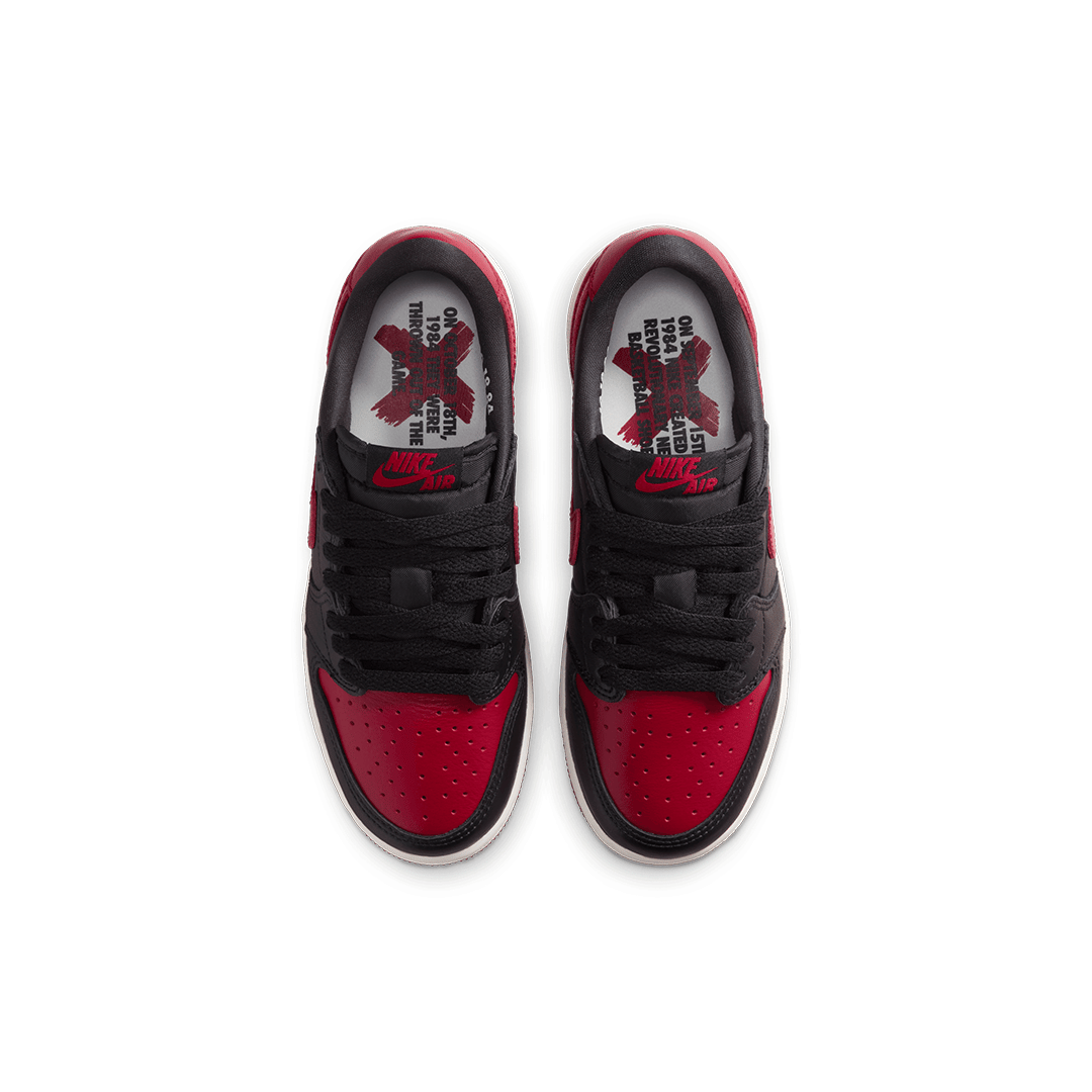 Nike AIR JORDAN 1 RETRO LOW OG (GS) VARSITY RED / SUMMIT WHITE "BANNED"