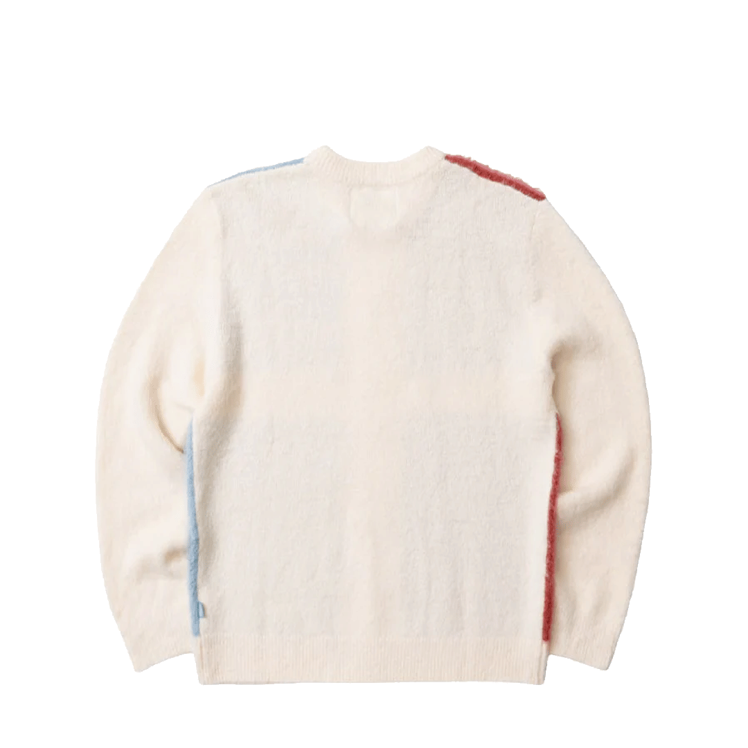BRIGADE LARES FLAG SWEATER WHITE
