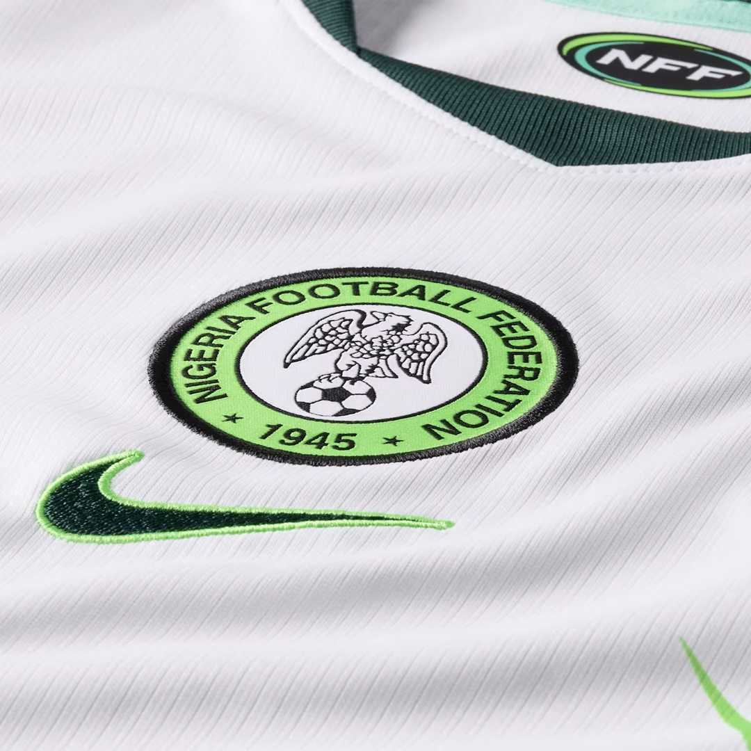 Nike WOMEN'S NIGERIA 2026 STADIUM AWAY JERSEY WHITE/GREEN GLOW
