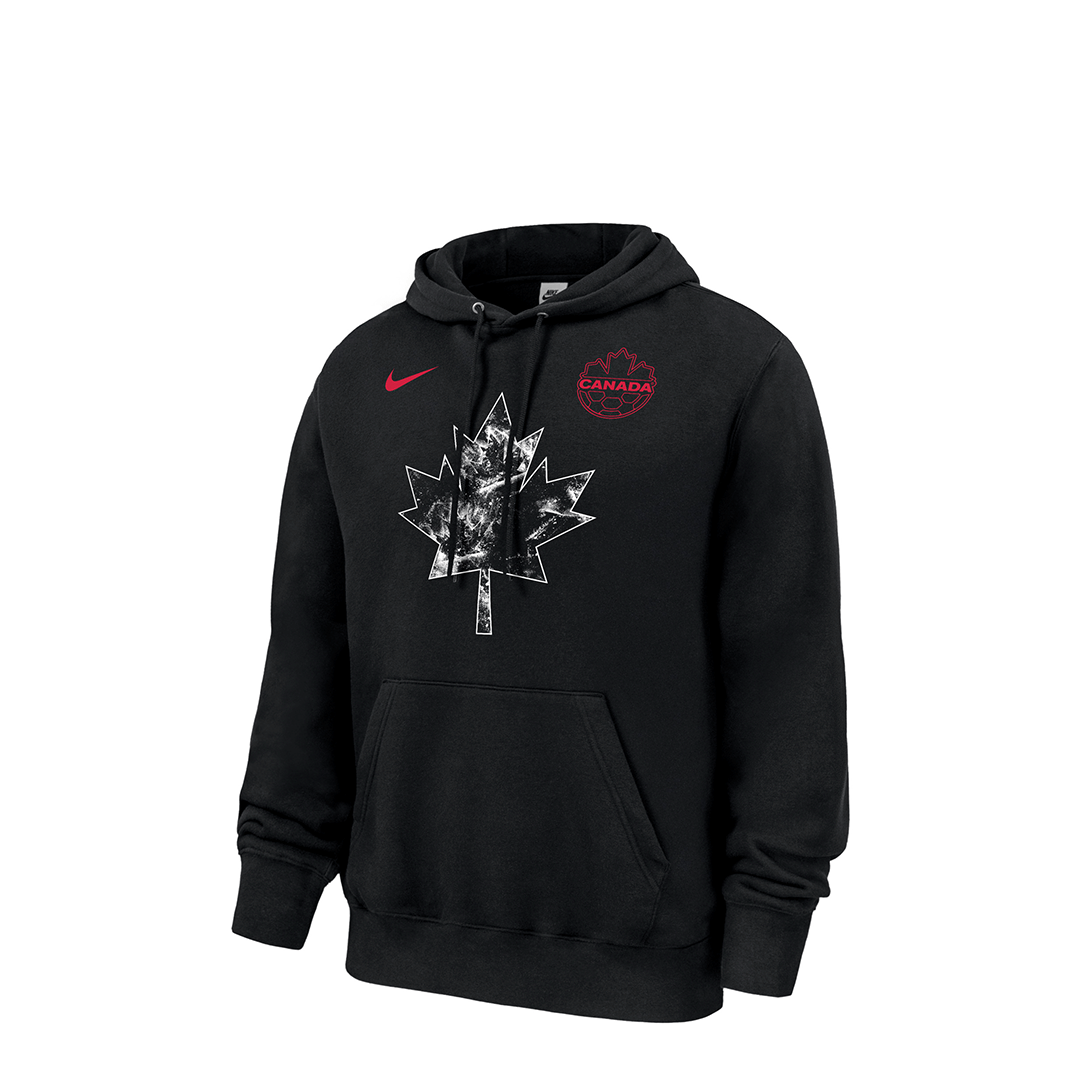 Nike CANADA SOCCER CLUB FLEECE PULLOVER HOODIE BLACK