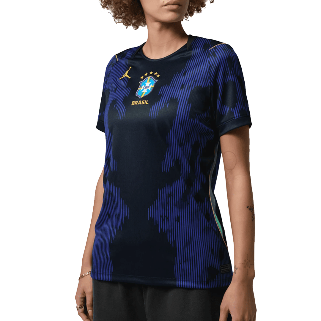 Nike BRAZIL 2026 STADIUM AWAY WOMENS JERSEY ROYAL/BLACK