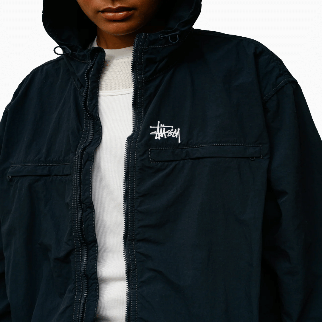 Stussy LIGHTWEIGHT HOODED JACKET NAVY