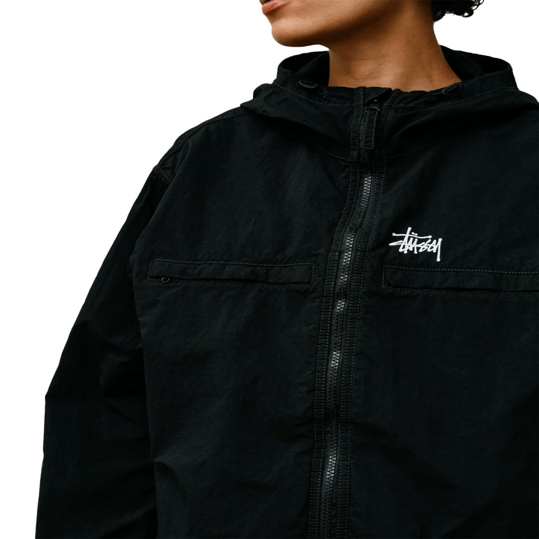 Stussy LIGHTWEIGHT HOODED JACKET BLACK