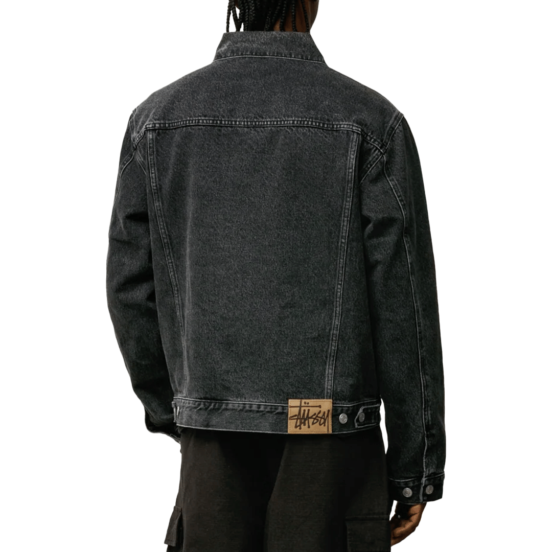 Stussy LINED DENIM TRUCKER JACKET BLACK