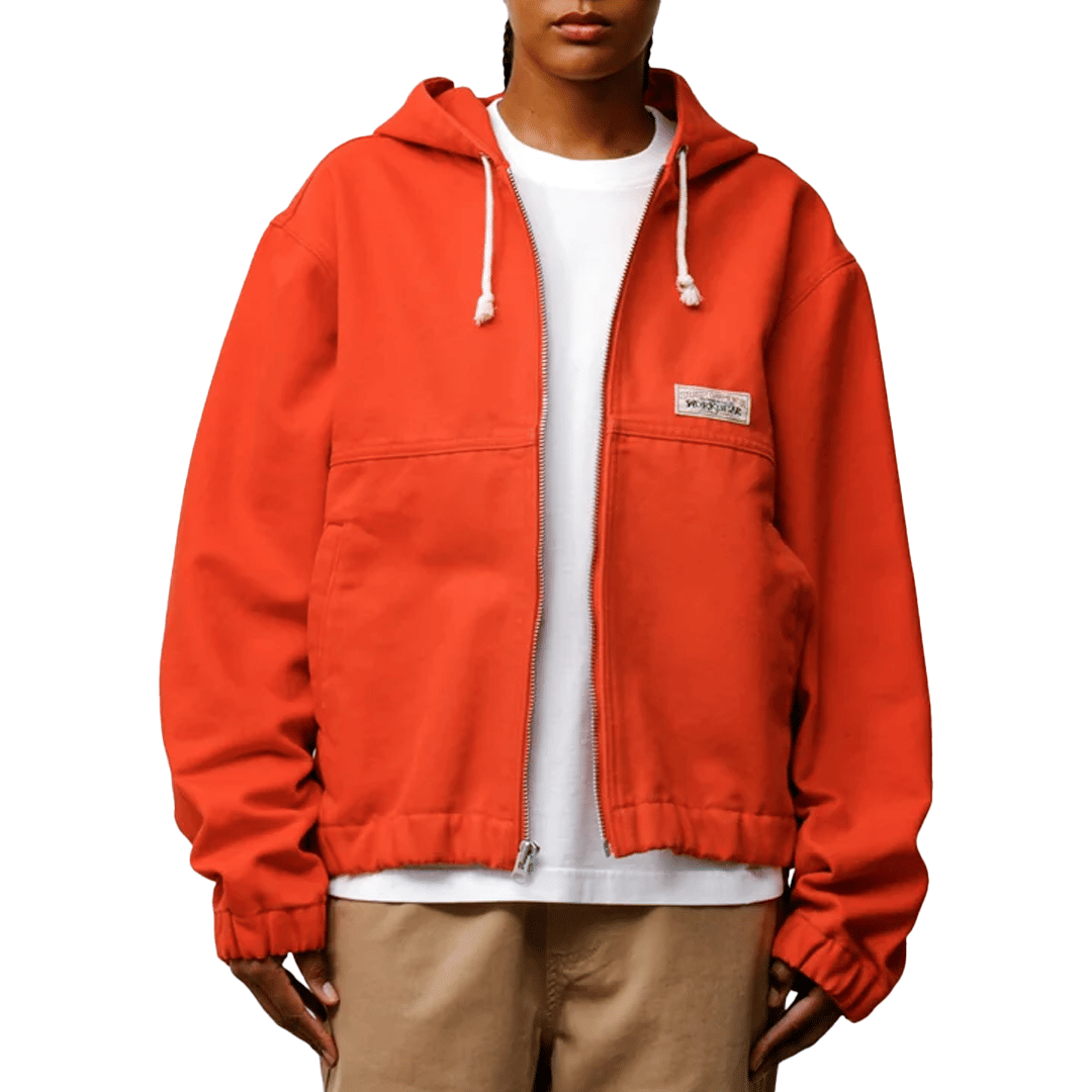 Stussy WORK JACKET UNLINED CANVAS RED