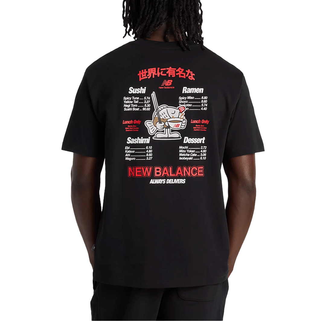New Balance RAMEN T-SHIRT BLACK