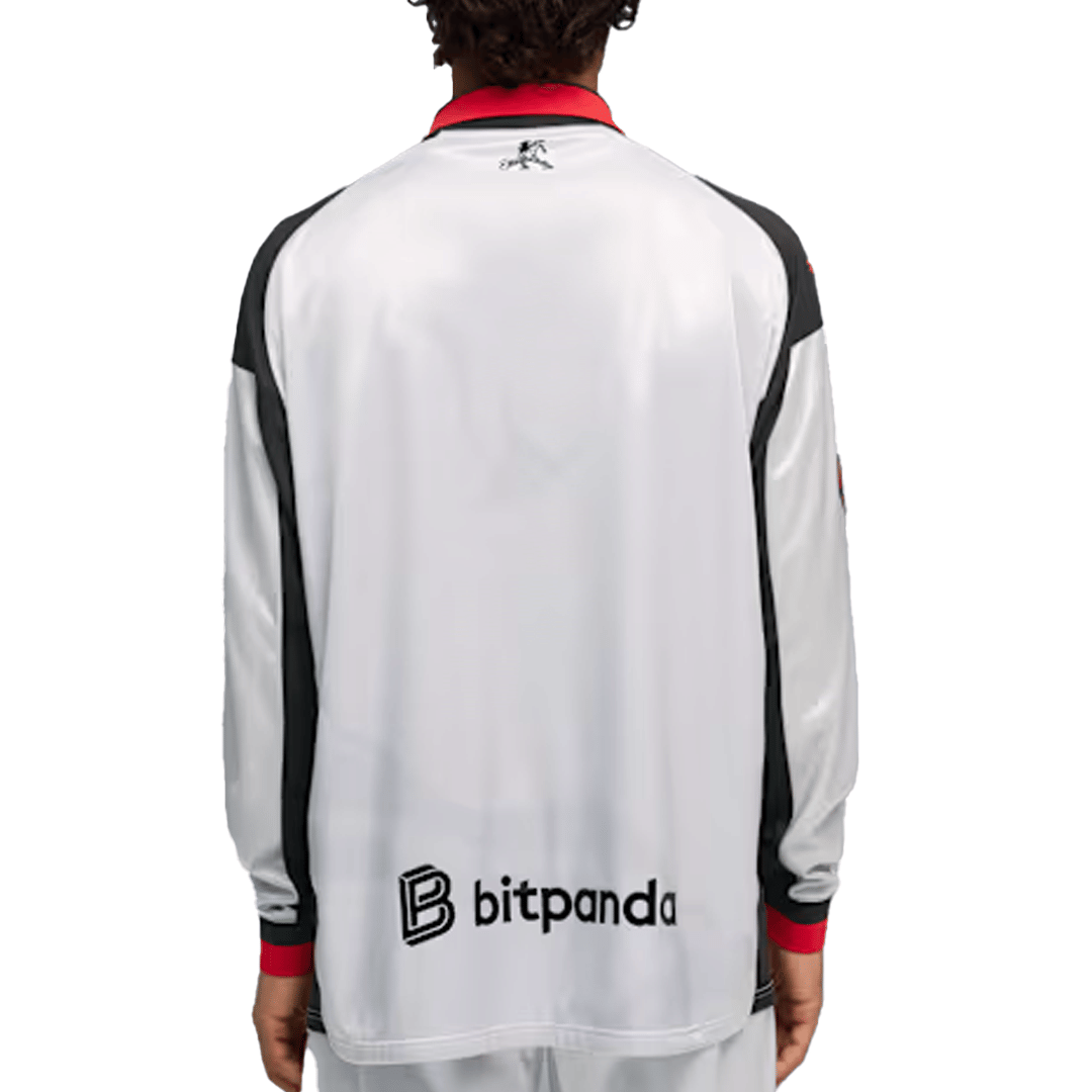 Puma SLAM JAM + AC MILAN 4TH KIT LIMITED EDITION LS JERSEY SILVER MIST